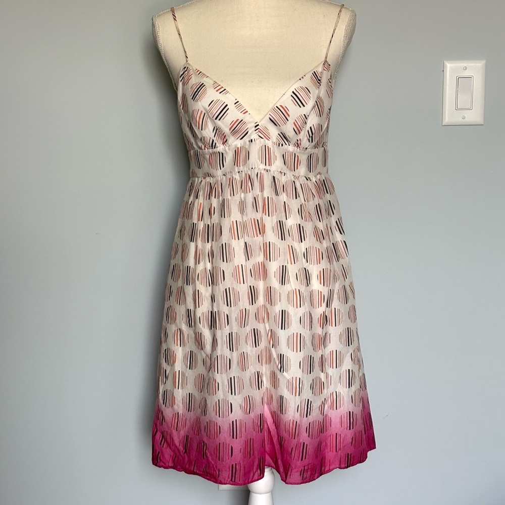 BCBG Paris Y2K Baby Doll Sleeveless Spaghetti Strap Cocktail Dress